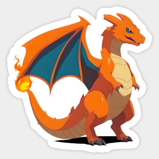 Fire Type Kanto starter Sticker